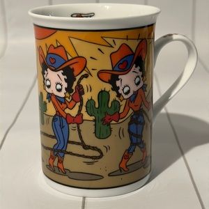 Betty Boop Fine Porcelain collector Mug Betty On The Ropes